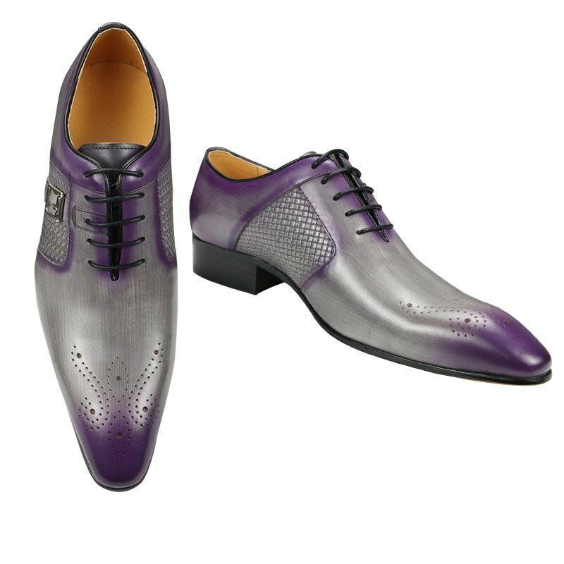 SAOLA Scarpe Oxford stringate pelle fibbia metallo uomo business ufficio moda