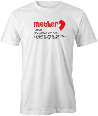 MOTHER NOUN TShirt Tee Short-Sleeved Cotton CLOTHING MOM S1WSA42