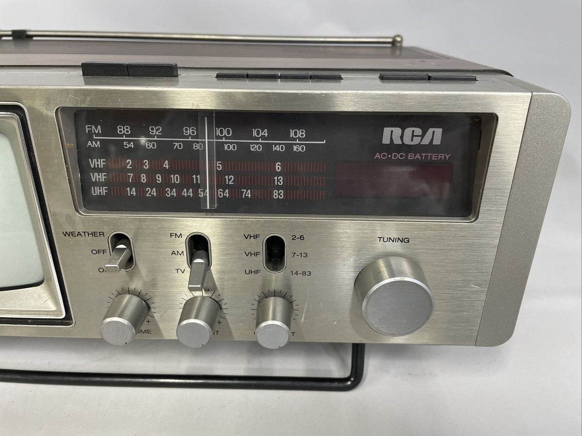 Vintage RCA Model AFR 056W 5-Inch Diagonal B&W TV Radio AC/DC | eBay