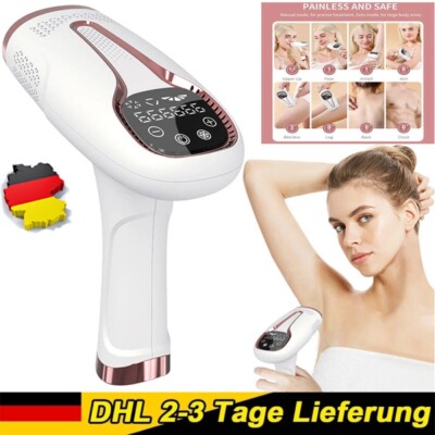 IPL Laser Haarentfernungsgerät Dauerhaft Schmerzfrei Epilierer Körper&Gesicht
