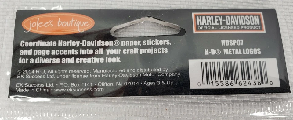 Harley Davidson EK Success Jolees Pegatina Collage Llama, Escudo y Barra Hebilla 3D Foto 3 de 3