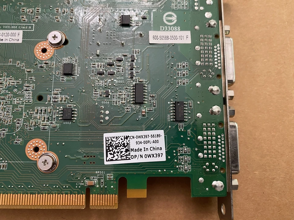 DELL WX397 0WX397 NVIDIA QUADRO FX 570 256MB GDDR2 PCIE GRAPHICS CARD C5-5(11) - Image 3 of 4