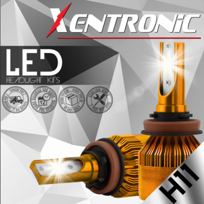 US High Power 6500k White H11 CREE LED Low Beam Headlight Lights Bulbs Kit Pair