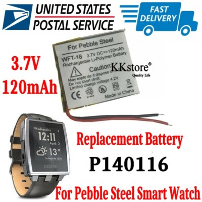 120mAh Battery For Pebble Steel SmartWatch P140116 Pebble Steel Battery