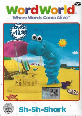 Wordworld Where Words Come Alive DVD Sh-Shark Dog Wants To Play Ball Waterlog