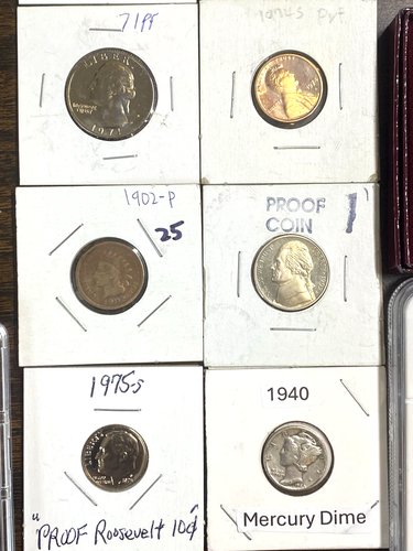 35PCS mixed lot DIAMOND & LOTS OF SILVER, Siv Proof, Off-Center, Bicentennial NR - Picture 6 of 8