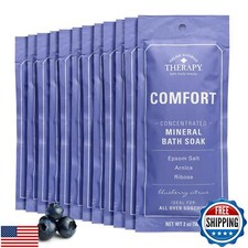 Village Naturals Therapy, Comfort Concentrated Mineral Bath Soak, Blueberry C