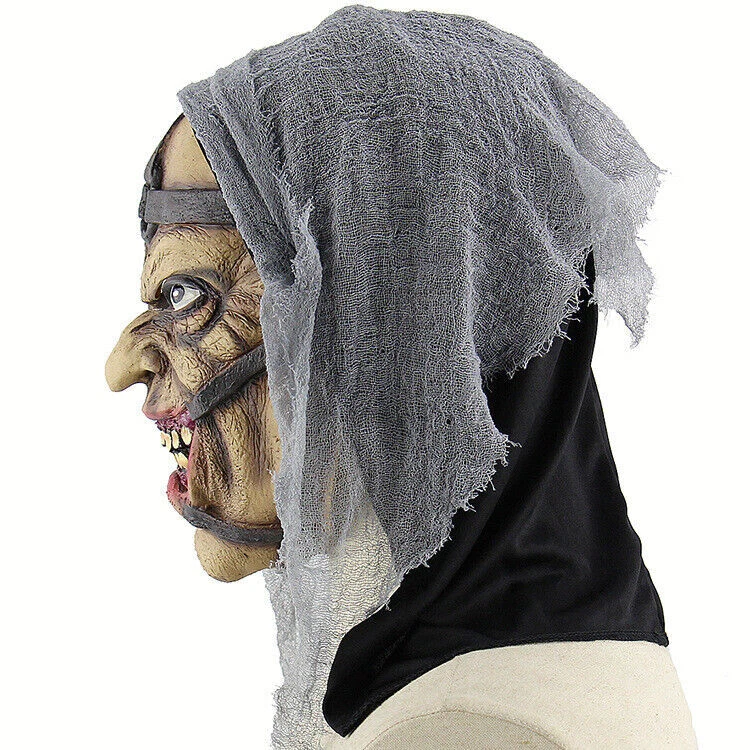 Halloween Masquerade Latex Vampire Wizard Mask Creepy Party Cosplay Prank Props - Image 4 of 4