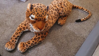 RealisticLeopard Cheetah Jaguar Jungle Big Plush Stuffed Animal