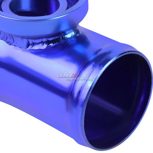 ALUMINIO AZUL 2.5" PARA SSQV TURBO 80 GRADOS VÁLVULA SOPLADO BRIDA TUBO TUBO - Imagen 3 de 5