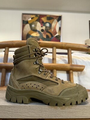 Bates Men's Combat Hiker Boots Size W Vibram Sole Olive Mojave