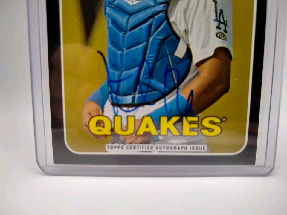 Keibert Ruiz Auto 2018 Topps Heritage Minor League Real One Black Rc #'d /50 - Image 2 of 4