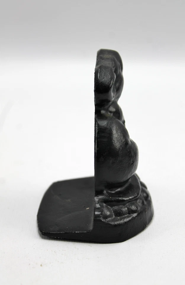 Ratón de hierro fundido vintage de 3" (parece Beatrix Potter John Dormouse) tope de puerta  Foto 4 de 4