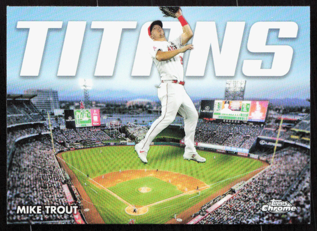 2023 Topps Chrome Mike Trout Titans Insert #CT-3 Angels