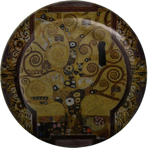 Mug snuggle Gustav Klimt : Le baiser, l'arbre de vie (marron) de vie