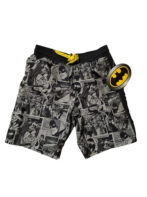 DC Comics Batman Boys Swim Trunks, S(6/7)