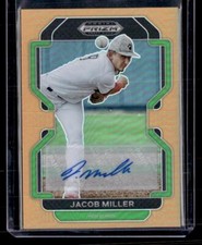 2022 Prizm Draft Picks #PDP46 Jacob Miller Base Autographs Neon Orange AU,SN