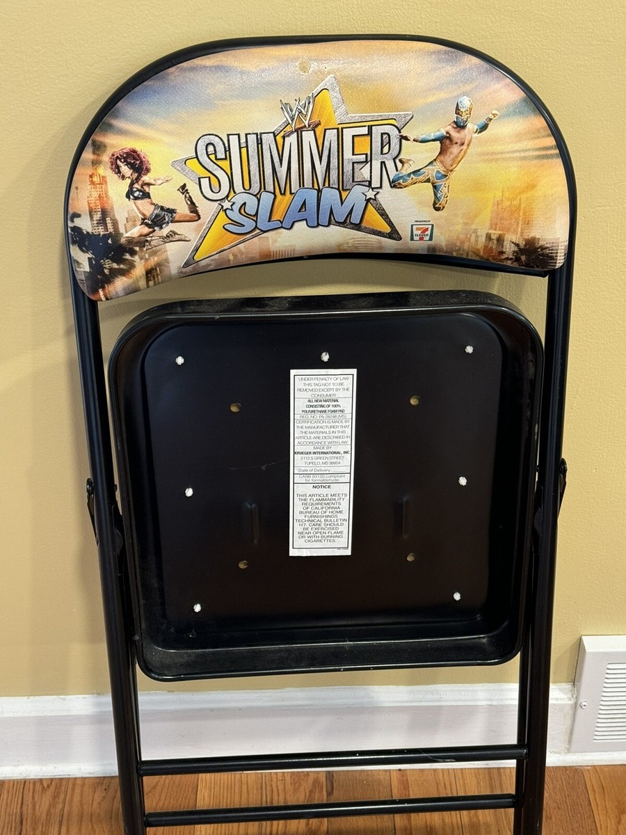 WWE Summerslam 2011 Ringside Folding Chair Seat WWF See Photos | eBay