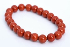 8MM Red Jasper Bracelet Grade AAA Genuine Natural Round Gemstone Beads 7"