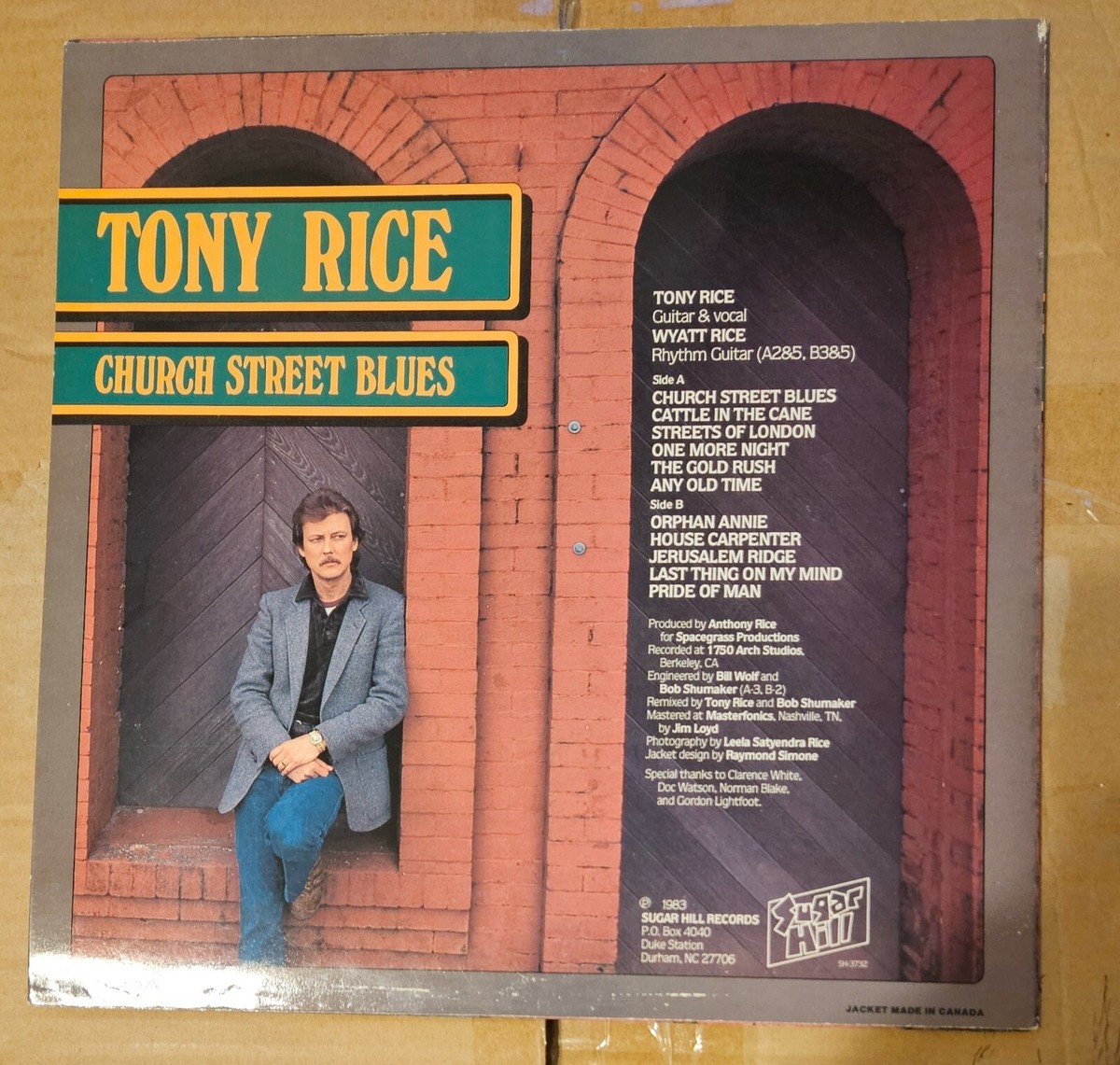 Tony Rice- Church Street Blues; 11 Track LP | eBay