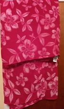 Sarong  Beach Baja Blue  RED Hawaiian cruise  Sarong Wrap 55x39 USA vintage EUC