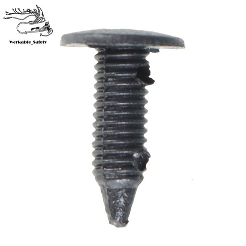 Car Door Fender 6mm Hole Dia Push Plastic Rivets Retainer Clips Black 100Pcs - Picture 8 of 12