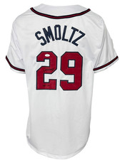 Atlanta John Smoltz Autographed Pro Style White Jersey 