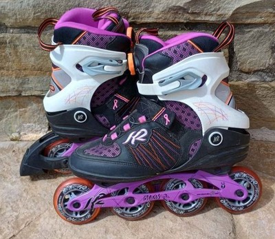 K2 Alexis 84 Boa Purple roller blades Inline Skates adult size 11