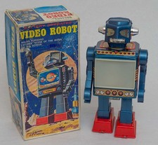 RARE 1970S JAPAN HORIKAWA VIDEO ROBOT  VERY CLEAN WORKING CONDITION BOXED