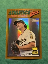2026 Topps Heritage Nick Kurtz Orange Refractor Rookie Cup Card /25