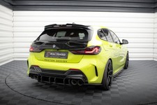 Heckansatz Diffusor V.4 passend für BMW 1er F40 M-Paket / M135i schwarz-rot