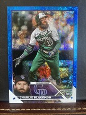 Charlie Blackmon /999 2023 Topps Series Two Blue Foil Baseball Card Rockies #523