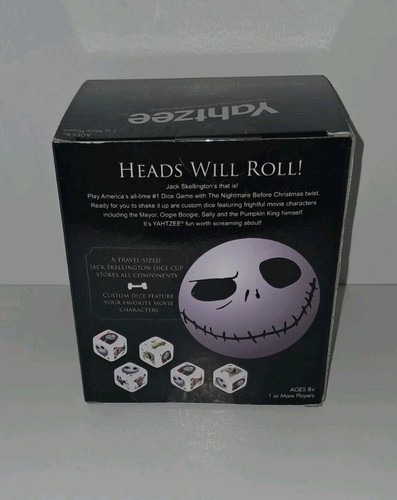 New! Yahtzee Game Disney The Nightmare Before Christmas Jack Skellington Sealed - Picture 3 of 7