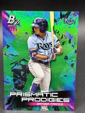 2019 Bowman Platinum WANDER FRANCO Prismatic Prodigies Green #PPP24 Rookie /99