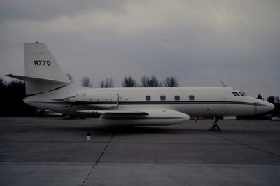 Dia N77D Lockheed L-1329 JetStar 03/1992 35mm gerahmt OP-L11-9