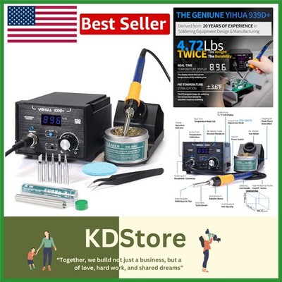 939D+ Digital Soldering Station: Precision, Power & Reliability