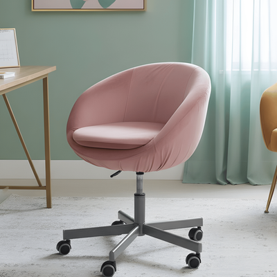 Blush Pink Velvet Slipcover, Compatible with IKEA Skruvsta Chair