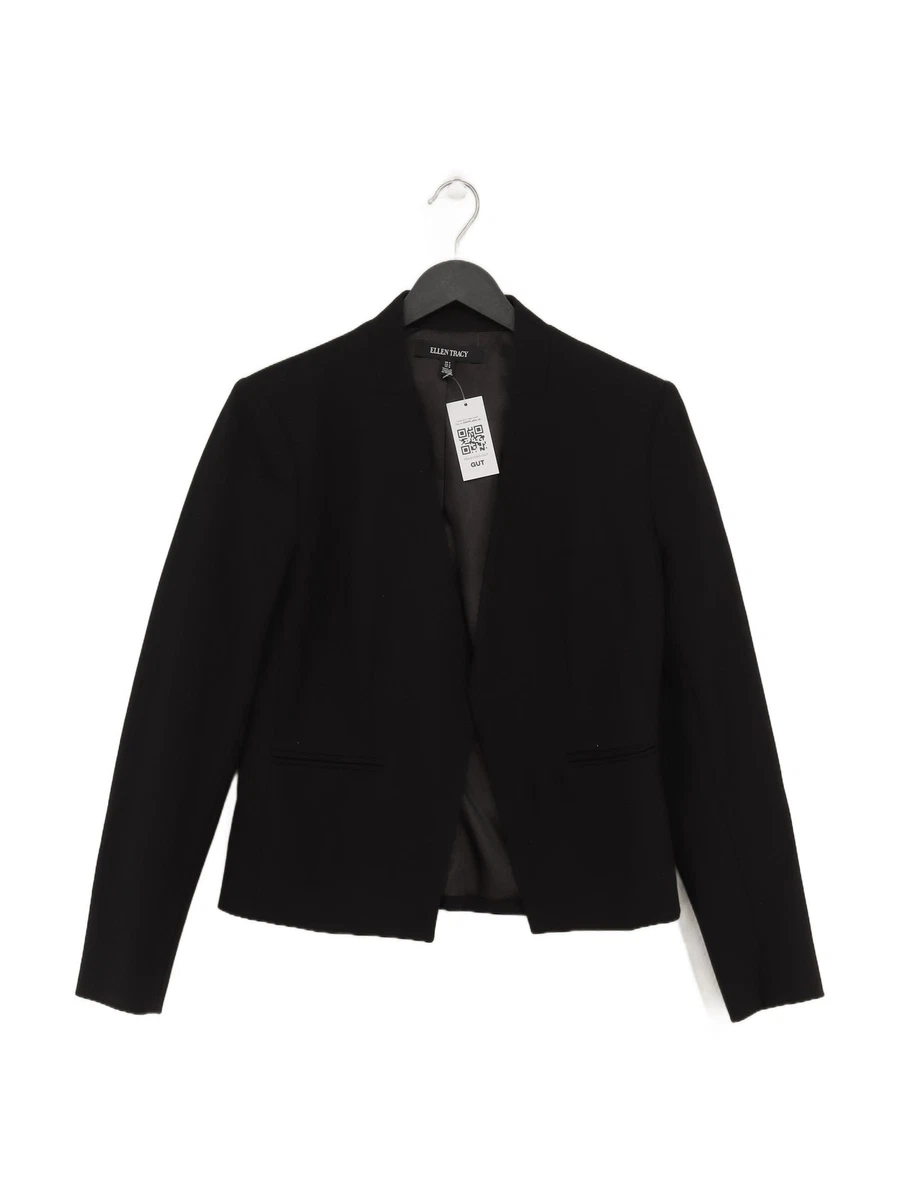 Veste En Laine Verte à Carreaux Ellen Tracy - Taille 14 - 100% Laine - Neuf Sans étiquettes