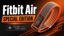 NEW Google Fitbit Air Special Edition Stephen Curry Rye and Orange Band In Hand