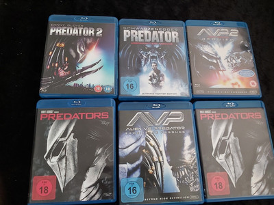 PREDATOR SAMMLUNG 6 FILME (BLURAY)