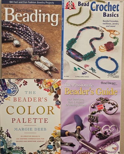 Jewelry Beading 4 Book Lot Bead  Crochet Basics, Beader's Color Palette Etc