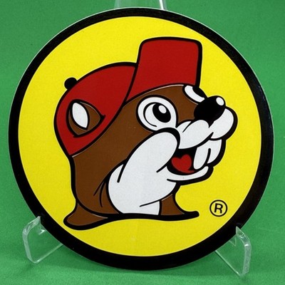 Buc-ee's Bucee s Decal Sticker  Label - 3'' Diameter - Beaver - NEW Gas Texas