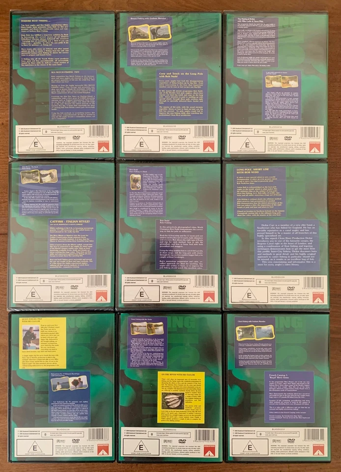 Clean River Fishing 9 DVD Collection - Pole Catfish Pike Bob Nudd... (18 DVDs) - Image 3 of 3