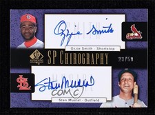 2004 SP Authentic Chirography Dual 23/50 Ozzie Smith Stan Musial Auto HOF dt7