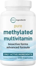 Micro Ingredients Pure Methylated Multivitamin, 240 Capsules | 11-in-1... 