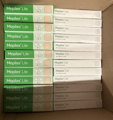 Mepilex Lite Silicone Foam Dressing Sterile 10x10cm (4x4in) 6 BOXES