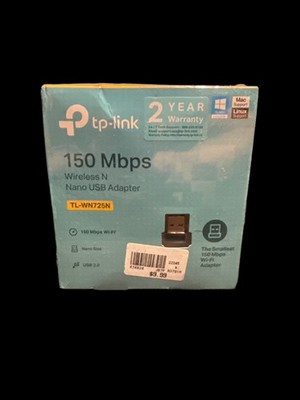 TP-Link TL-WN725N Wireless N Nano USB WiFi Adapter 150 Mbps Factory sealed NIB