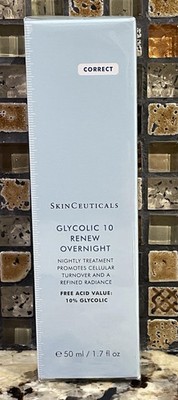 SkinCeuticals GLYCOLIC 10 RENEW OVERNIGHT 50ml / 1.7oz  Brand New Sealed Box