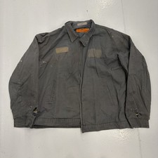 Vintage 70s Red Kap Grey Canvas Workwear Mechanics Jacket 1970s True Vintage