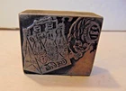 COCA-COLA PRINTING INK BLOCK--WOOD/METAL....VINTAGE